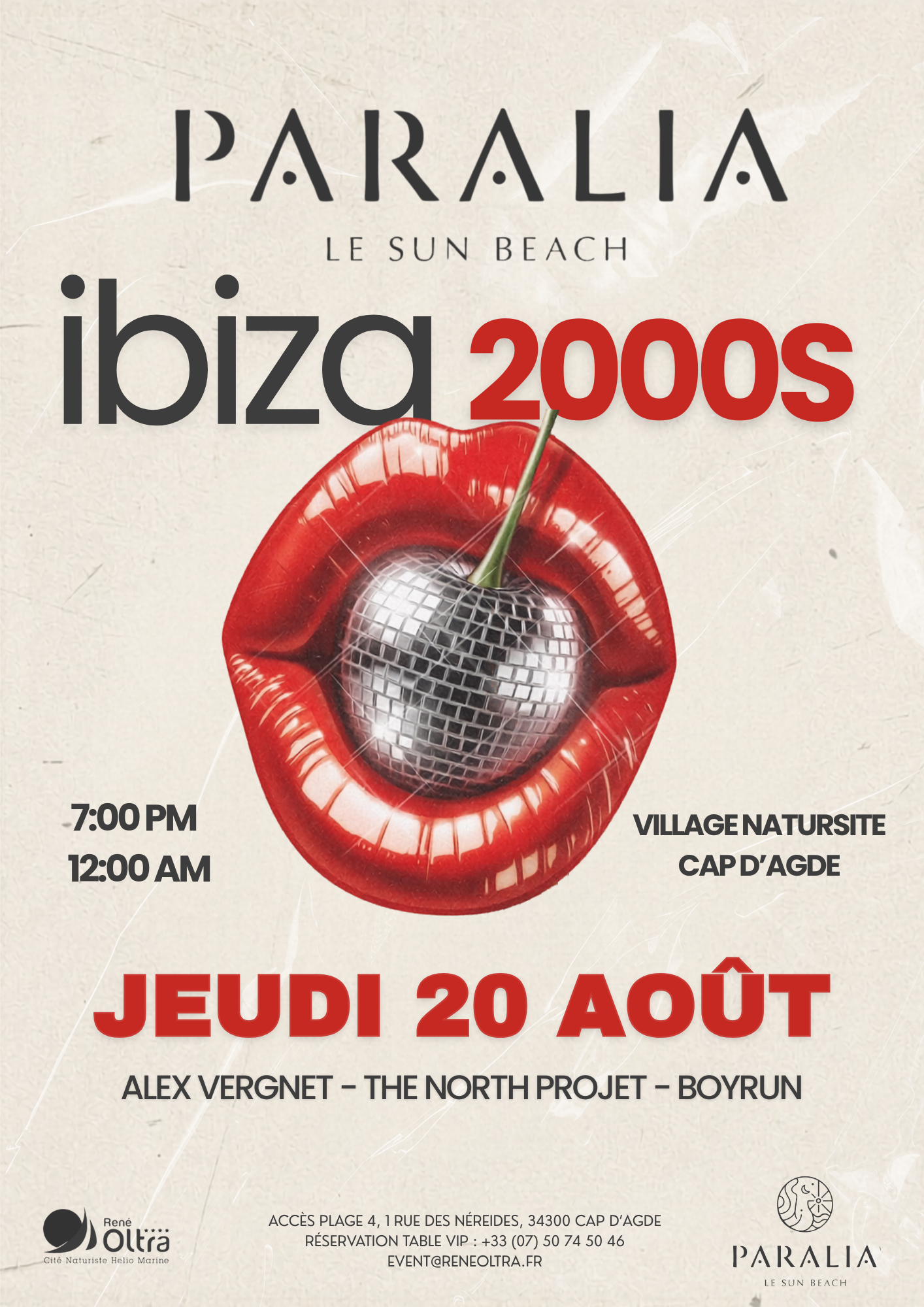 Affiche Ibiza 2000s